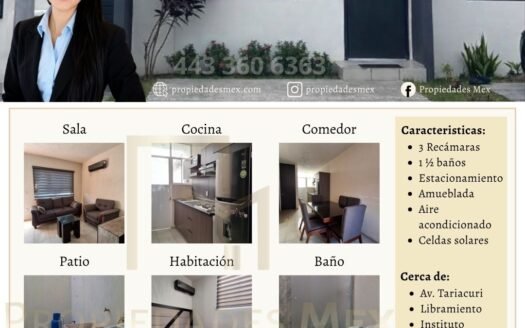 Casa en renta en fraccionamiento privado, Lázaro Cárdenas, Michoacán